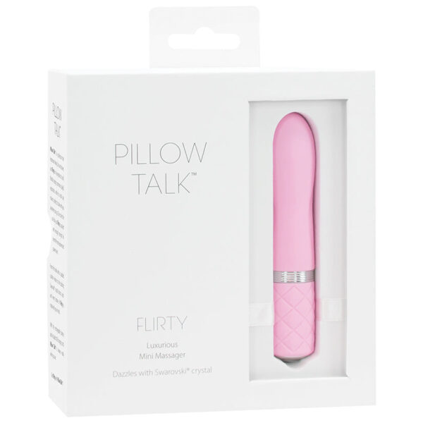 Pillow Talk Flirty Mini Massager-Pink 4.25"