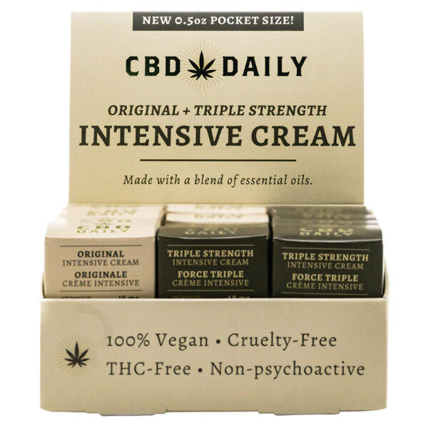 CBD Daily Intensive & Triple Strength Pocket Size Display