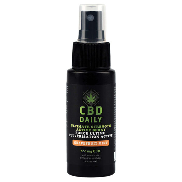 Earthly Body CBD Ultimate Strength Active Spray-Grapefruit Mint 2oz