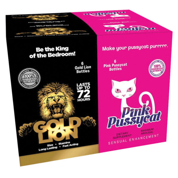 His & Hers Pink Pussycat/Gold Lion Liq...