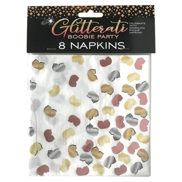 Glitterati Boobie Party Napkins