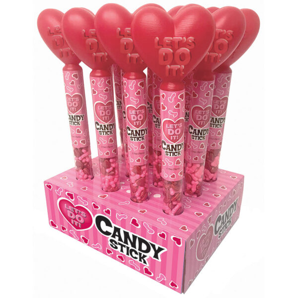 Let's Do It Candy Stick Display of 12