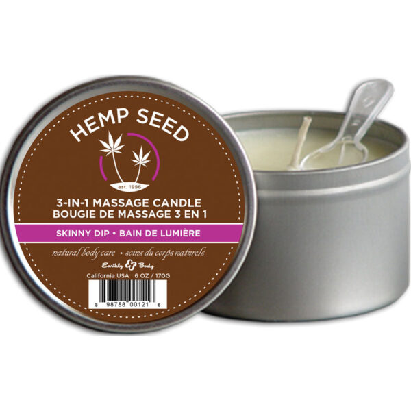 Earthly Body 3-in-1 Massage Candle-Skinny Dip 6oz