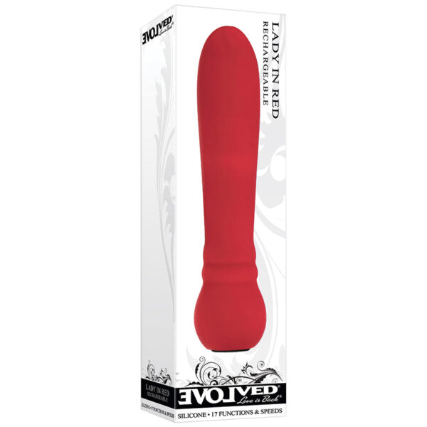 Evolved Lady In Red Rechargeable Bullet-Red