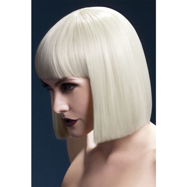 Fever Smiffys Lola Wig Blunt Cut Bob With Fringe-Blonde 12"