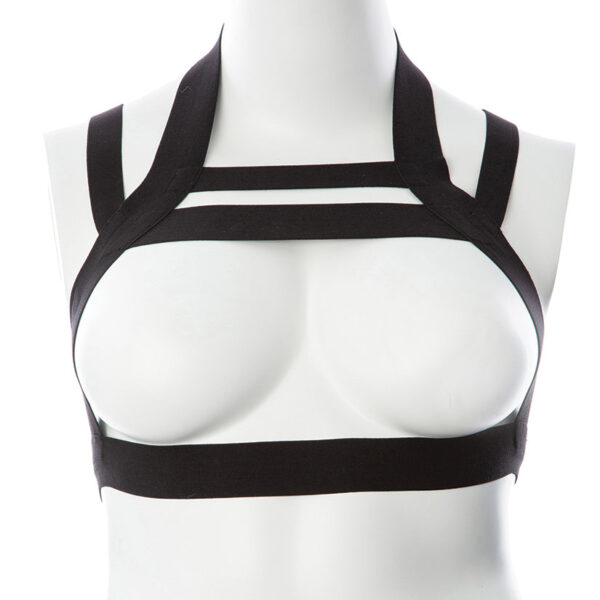 Gender Fluid Majesty Harness Multi Band-Black L-XXL