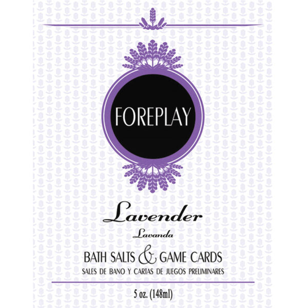 Bath Salts & Game Cards Foreplay-Lavender 5oz