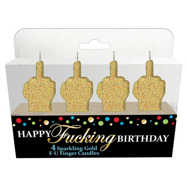 Happy Fucking Birthday FU Candle Set