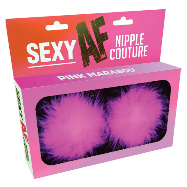 Sexy AF Nipple Covers Marabou-Pink