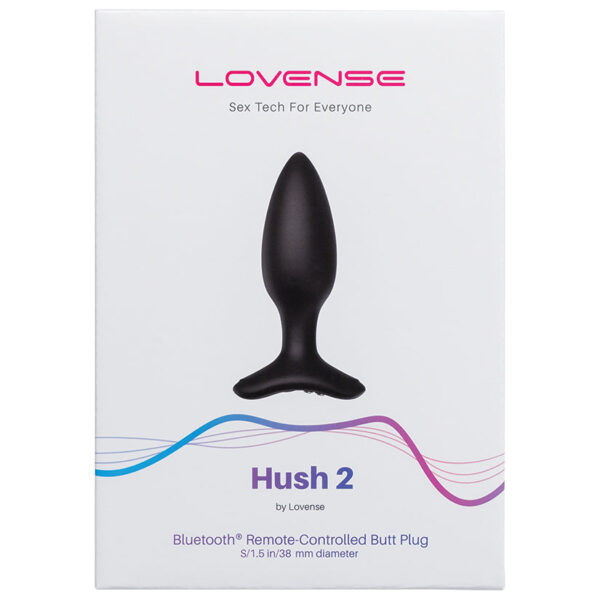 Lovense Hush 2 Remote Control Butt Plug 1.5 Inch