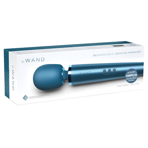 Le Wand Rechargeable Vibrating Massager-Pacific Blue