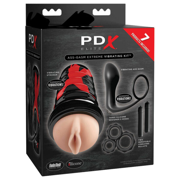 PDX Elite Ass-gasm Vibrating Kit