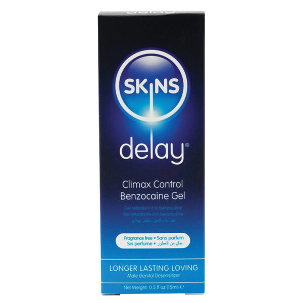 Skins Delay Climax Control Benzocaine Gel 0.5oz
