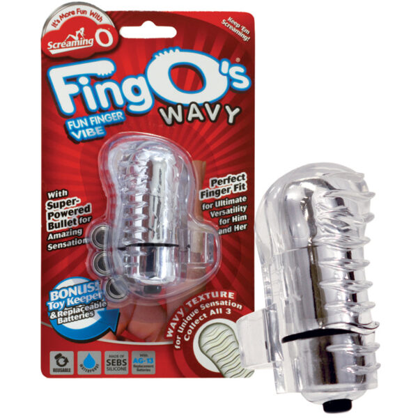 Screaming O FingO's Wavy-Clear 2.5"