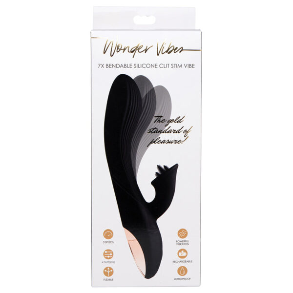Wonder Vibes 7X Bendable Silicone Clit Stim Vibe